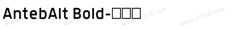 AntebAlt Bold字体转换